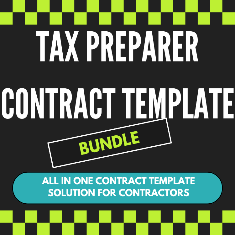 Preparer Contract Template Bundle